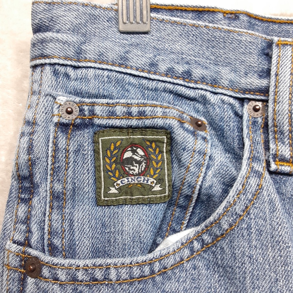 Cinch-Mens Blue Jeans Sz.32x30/Loose Fit/Wide Leg/Western/Cowboy/RN#17901/Work - Picture 2 of 12